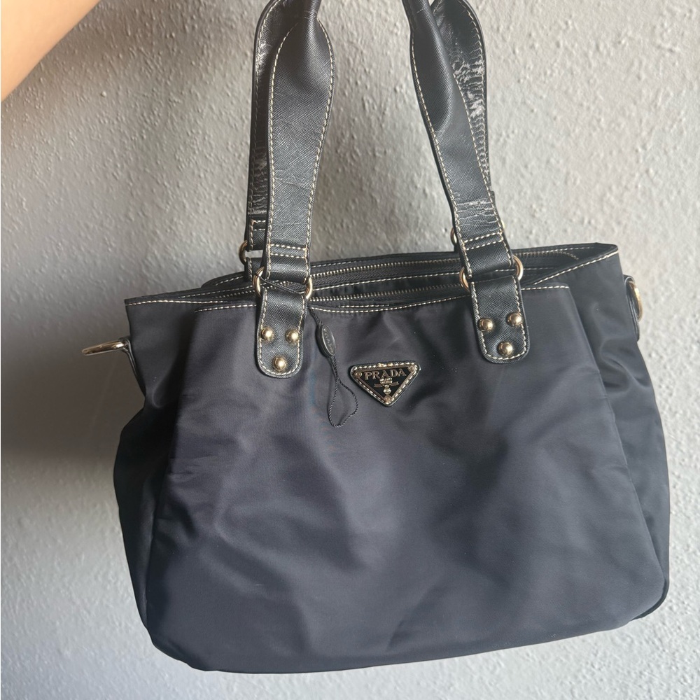 Prada Black Nylon Shoulder Bag